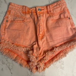 Very bright “Shein” shorts